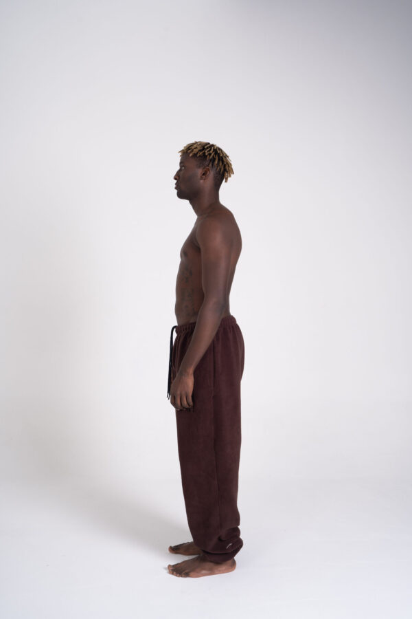 Front Classic Logo | Polar Pants | Brown - Image 3