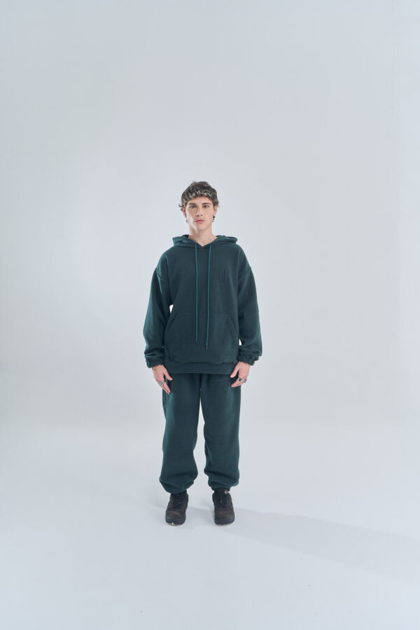 Embroidered Logo | Polar Hoodie | Green