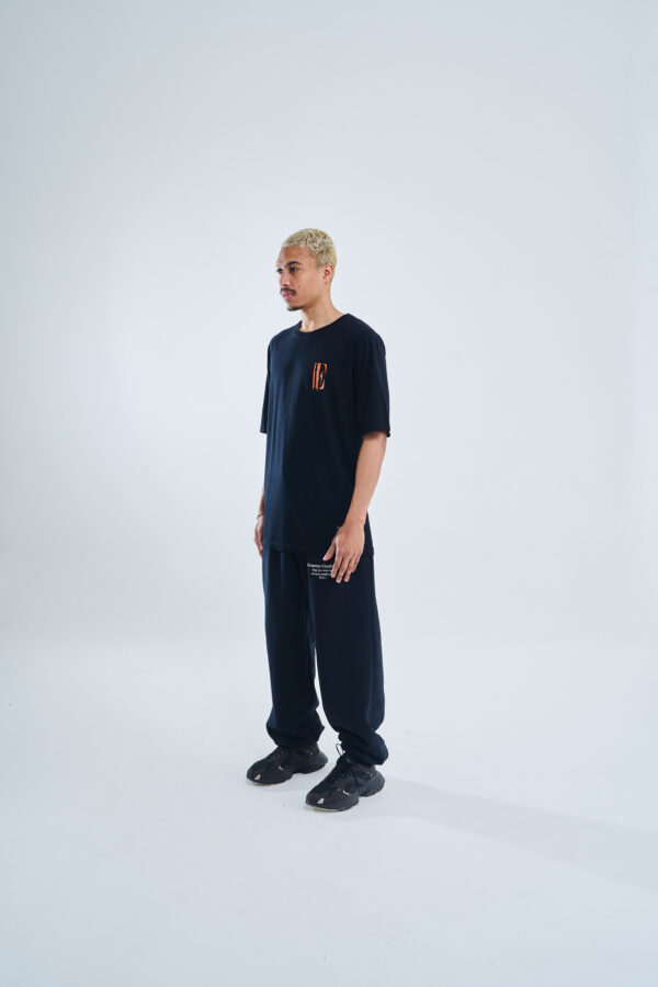 Melted logo | Classic Tee | Black Orange - Image 4