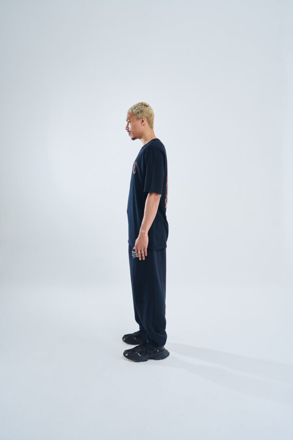 Melted logo | Classic Tee | Black Orange - Image 3