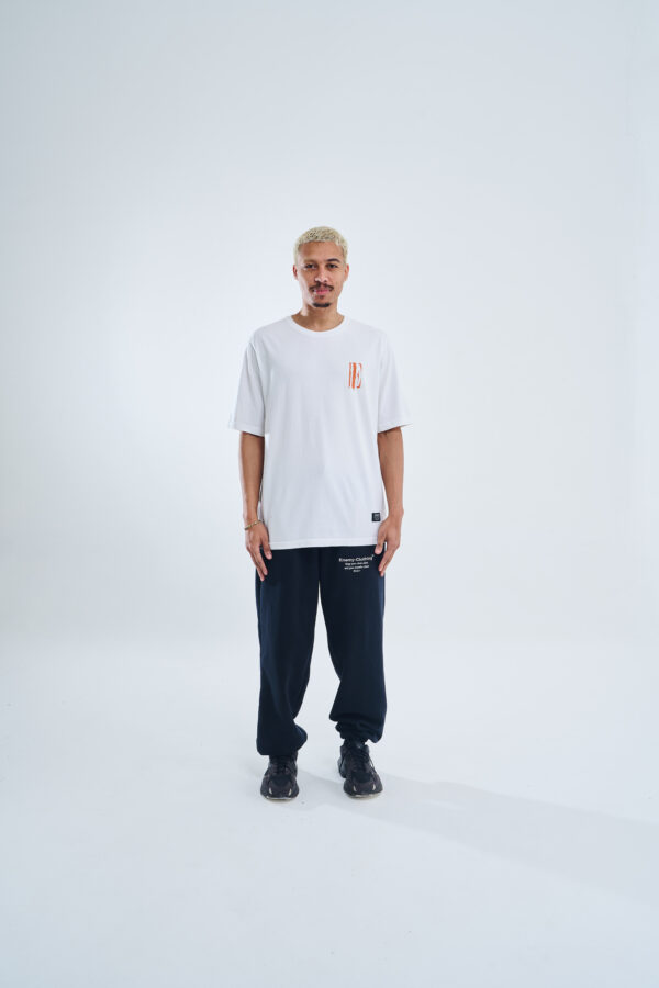 Melted logo | Classic Tee | White Orange