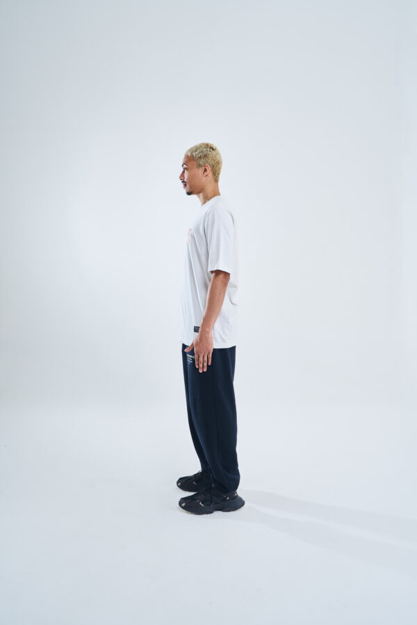 Melted logo | Classic Tee | White Orange - Image 3