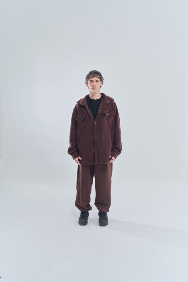 Embroidered | Polar Shirt | Brown