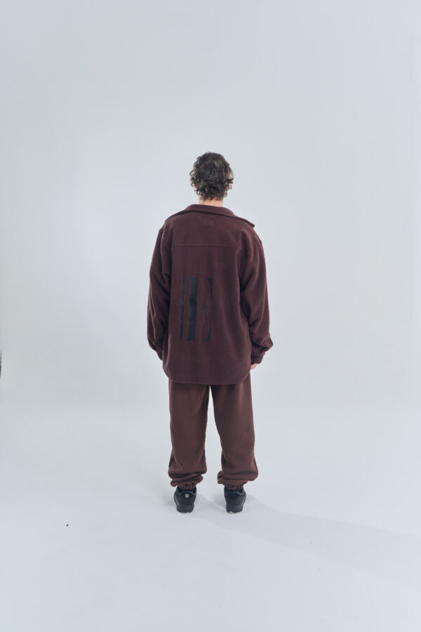 Embroidered | Polar Shirt | Brown - Image 2