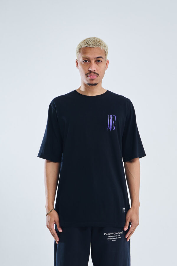 Melted logo | Classic Tee | Black Violet - Image 5
