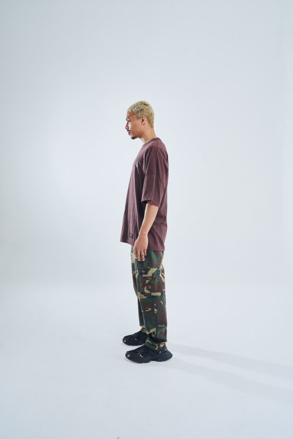 Caravaggio Printed logo | Oversize Tee | Brown - Image 3