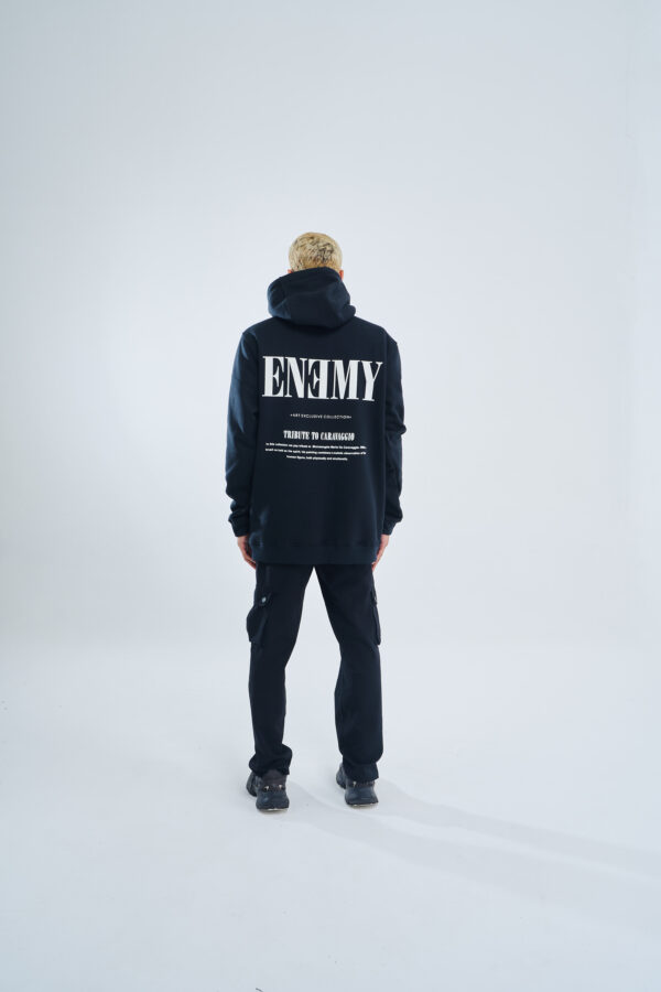Tribute To Caravaggio | Hoodie | Black - Image 2