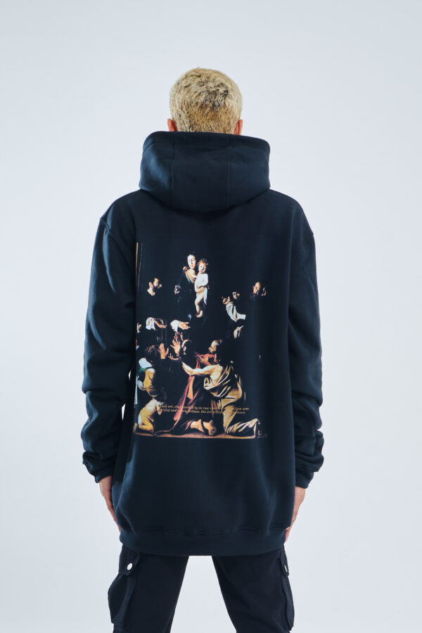 Art Collection La Virgine Del Rosario e Anni Di Scandalo | Hoodie | Black - Image 5