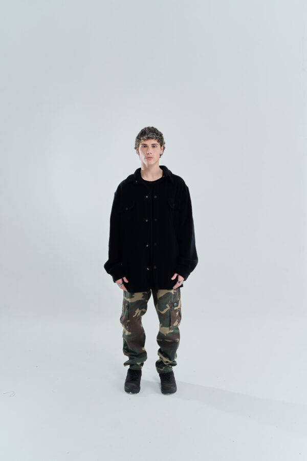 Embroidered | Polar Shirt | Black