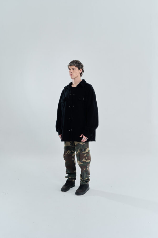 Embroidered | Polar Shirt | Black - Image 2