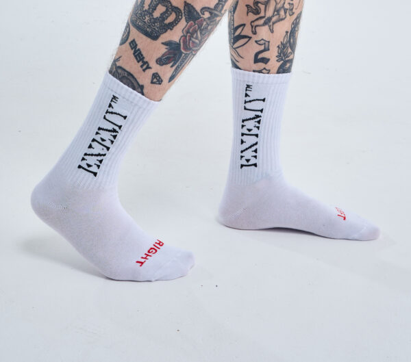 Enemy TM | Socks | White