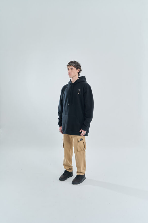 Caravaggio Printed Logo | Hoodie | Black - Image 4