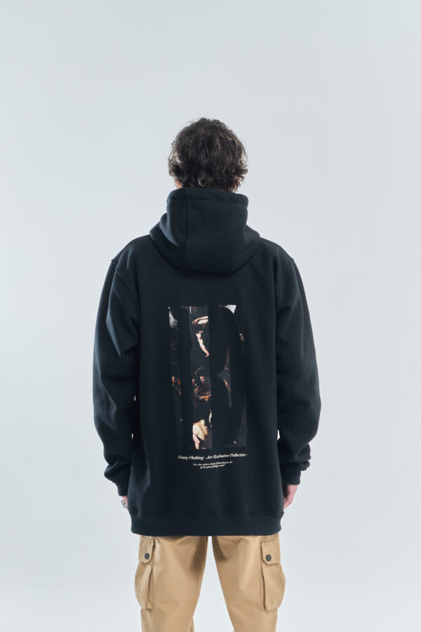 Caravaggio Printed Logo | Hoodie | Black - Image 5