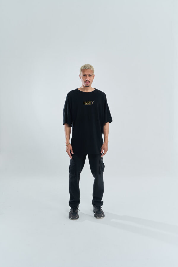 Art Collection Sette Opere Di Misericordia | Oversize Tee | Black - Image 2