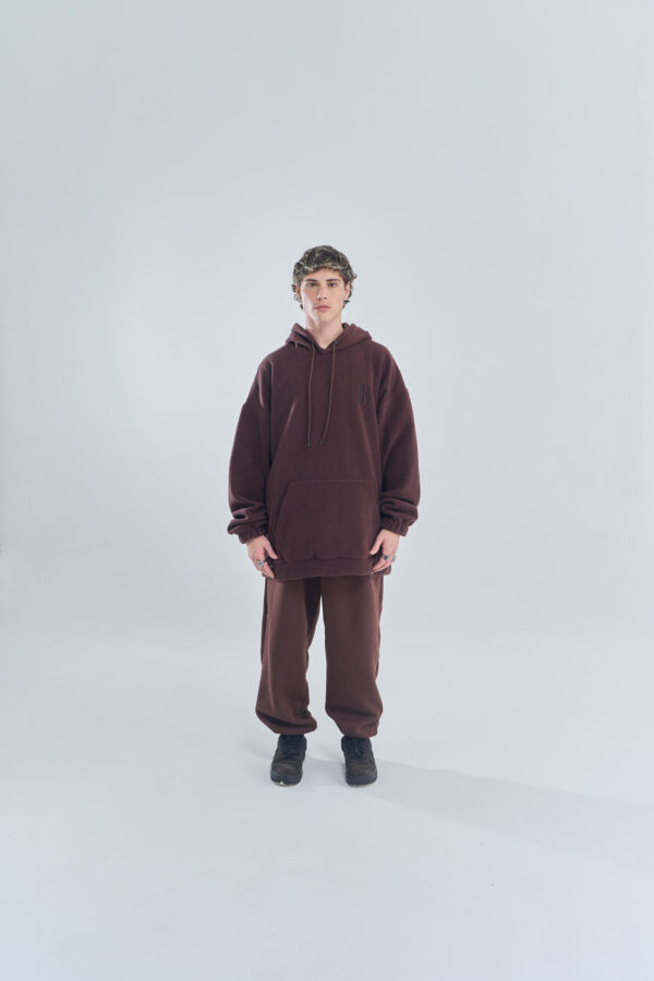 Embroidered Logo | Polar Hoodie | Brown