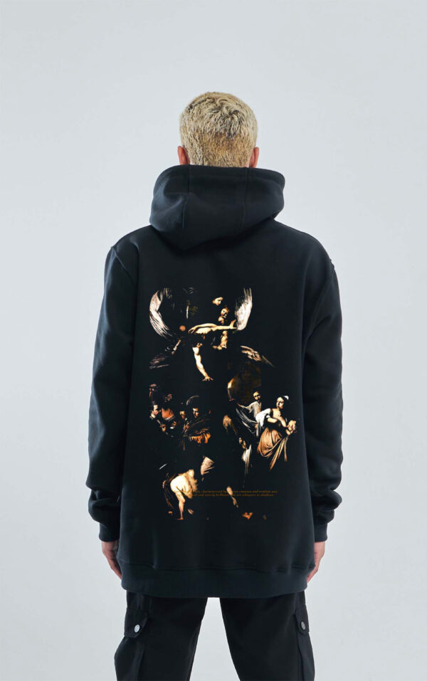 Art Collection Sette Opere Di Misericordia | Hoodie | Black - Image 6